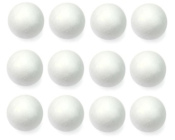 KULKI STYROPIANOWE 4 cm - 12 sztuk