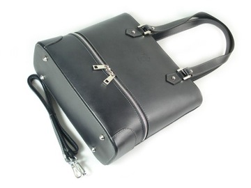 Poriadna,praktická talianska kabelka cez rameno a4 sivá - grafit, V335G