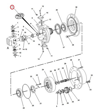 УПЛОТНИТЕЛЬ КОРОТКОГО ВАЛА CAT 428B 546842