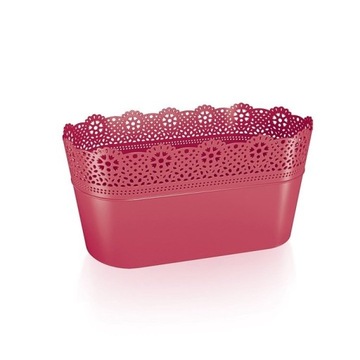DONICZKA LACE DLAC285 AŻUROWA OSŁONKA MALINOWA