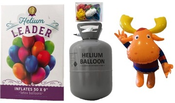 Butla z helem 0,42 m3 + 50 balonów, ŁOŚ gratis