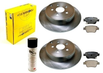 tarcze klocki TOYOTA COROLLA VERSO AUR ZNR 2004-2009 TYŁ KPL