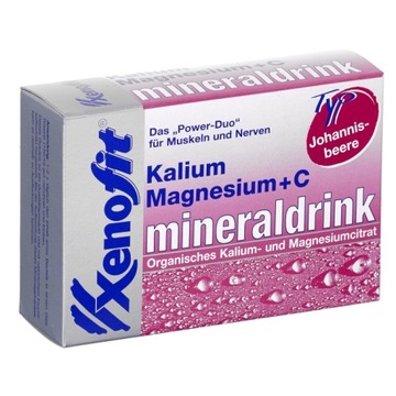 POTAS MAGNEZ WITAMINA C KALIUM MAGNESIUM MINERALDRINK XENOFIT 20 SASZETEK