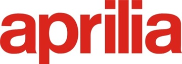 APRILIA 8x3cm czerwona naklejka na motocykl