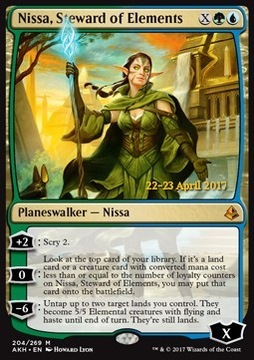 Nissa, Steward of Elements - PRE FOIL@@@