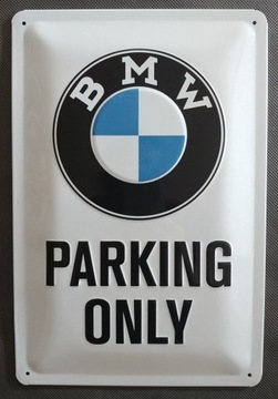 Табличка BMW PARKING ONLY, жестяная подарочная упаковка