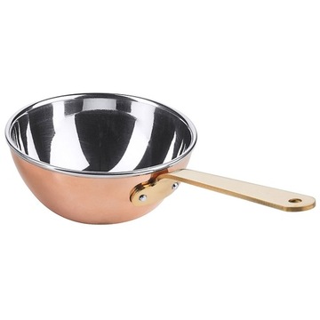 Miedziany MINI garnek WOK 11cm 0,33L jednodaniowy