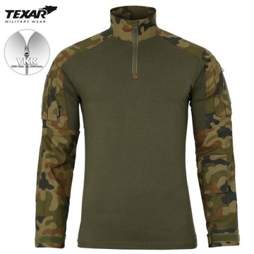 BLUZA WOJSKOWA TAKTYCZNA TEXAR COMBAT SHIRT PL CAMO MORO wz.93 L