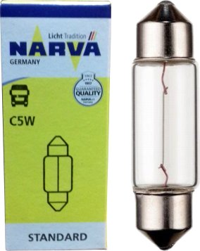 NARVA 24V 5W rurka 35mm żarówki samochodowe C5W SV8.5 10szt. 17136