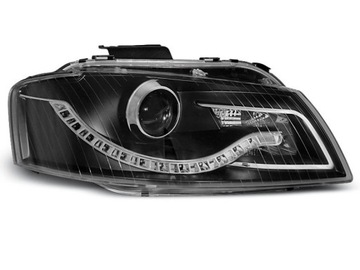 LAMPY REFLEKTORY AUDI A3 8P 03-08 DAYLIGHT BLACK