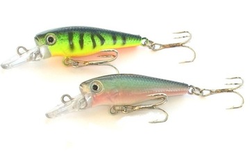 2x Wobler OKOŃ KLEŃ JAŹ SZCZUPAK woblery 5,8 cm