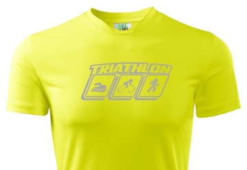 TERMICZNY T-SHIRT SZYBKOSCHNĄCY WIDOCZNY TRIATHLON