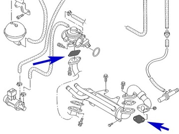 Заглушка EGR VW Audi Skoda Seat Ford 1.9 2.5 TDI