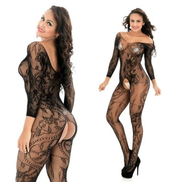 BIELIZNA EROTYCZNA XS-XL BODYSTOCKING WYCIĘTY KROK