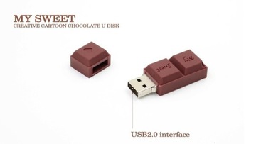 USB-накопитель 32 ГБ КОРИЧНЕВЫЙ ШОКОЛАДНЫЙ ПРОМО-ПОДАРОК