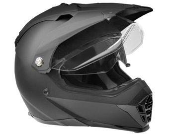 KASK CROSS ENDURO BLENDA SZYBA WL-901 BLACK MAT M