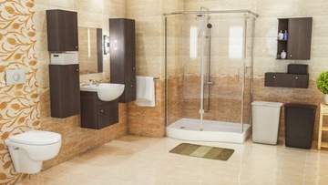 Угловые полки Legno темные, высота 60 см, ширина 16 х 16.