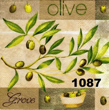 Serwetki do decoupage-1szt-OLIWKI -NR 1087