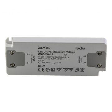 ZASILACZ TAŚM LED 20W 12V ZNS-20-12 ZAMEL