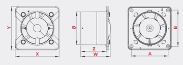 Вентилятор - КОРПУС KWS100 KOSTKA - AWENTA SYSTEM+