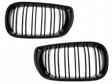 GRILL (NERKI) BMW E46 01-05 CZARNY POŁYSK PODWÓJNE