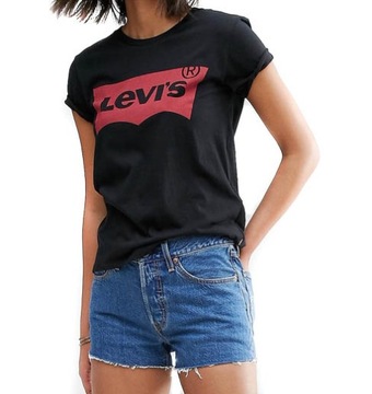 Levi\u2019s T-shirt bia\u0142y Nadruk z motywem W stylu casual Moda Koszulki T-shirty Levi’s 