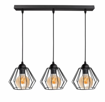SUFITOWA LAMPA WISZĄCA DIAMENT LOFT EDISON RETRO