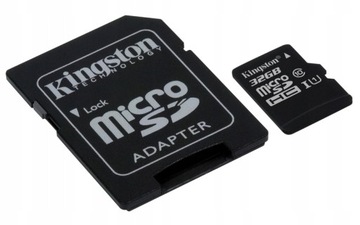 Карта памяти KINGSTON Micro SD 32 ГБ C10 + АДАПТЕР