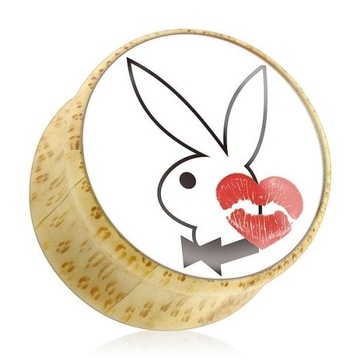 TUNELE TUNEL DREWNIANY PLUG 10 mm DREWNO PLAYBOY