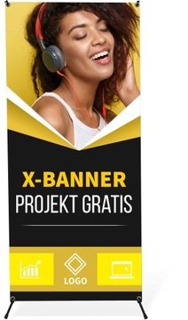 X-BANNER 80x180 БЛОКАУТ паука + БЕСПЛАТНЫЙ ДИЗАЙН