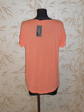 RESERVED-atłasowa bluzka w odcieniach pomarańczy-S
