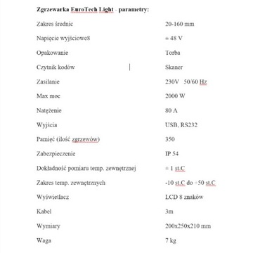 Аппарат электромуфтовой сварки Eurotech Light 160 FOX