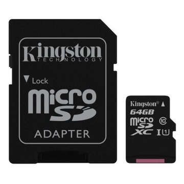 Karta pamięci KINGSTON 64GB SDXC micro SD CL10 UHS