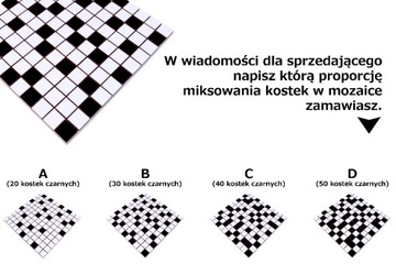 КЕРАМИЧЕСКАЯ МОЗАИКА ЧЕРНО-БЕЛАЯ ПОЛОСКА