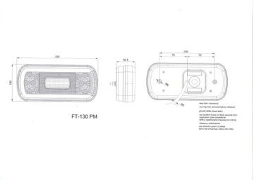 LAMPA HERMETYCZNA LEDOWA LAWETY 12/36V DIODOWA 6F