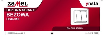 3x Osłona ściany pod włącznik beżowy OSX-910 ZAMEL