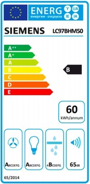 Siemens Настенная вытяжка LC97BHM50 Серебристый