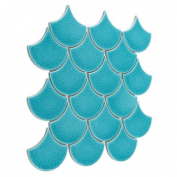 Мозаика DUNIN MOSAICS MINI FISH SCALE BALI 88