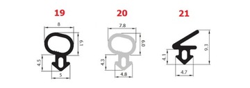 Уплотнитель оконный КА-50, белый