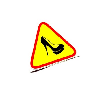 BUT naklejka sticker UWAGA KOBIETA NA DRODZE