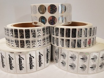 NH-210 - 12x12mm HOLOGRAM, PLOMBA ZABEZPIECZAJĄCA