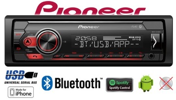 PIONEER MVH-S410BT USB Spotify RADIO SAMOCHODOWE