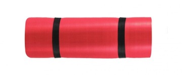 Mata do jogi ćwiczeń fitness gruba 1,5 cm czerwona