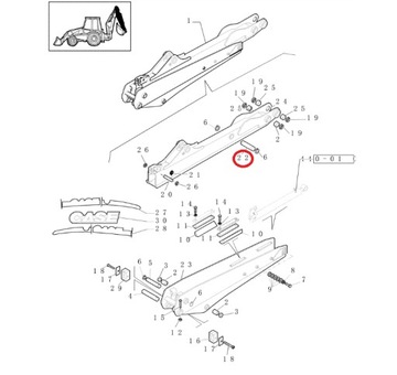 КОРПУС ЗАДНЕГО РЫЧАГА 580 590 SR 85801308