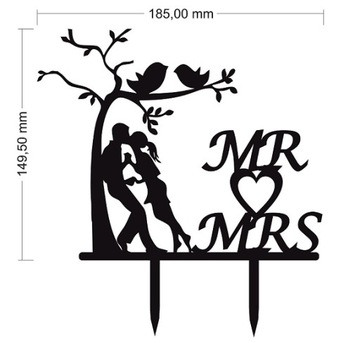 Фигурка для торта «Жених и невеста» Mr&Mrs в этом году стоит 10 злотых.