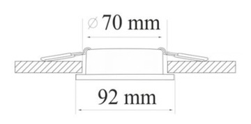 SET Светодиодный потолочный светильник SMD 5W CT31C 230V GU10