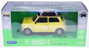 MINI COOPER 1300 С ДОРОЖКОЙ МЕТАЛЛ МОДЕЛЬ WELLY 1:24