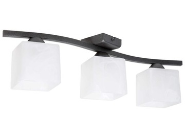 Lampa wisząca sufitowa plafon szkło 3x60W na LED