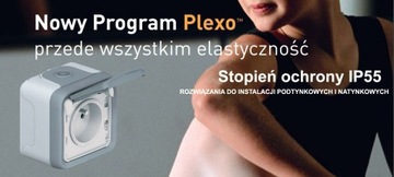 LEGRAND PLEXO UCHWYT PODWÓJNY POZIOMY SZARY