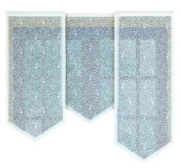BIAŁY PANEL ŻAKARDOWY 160x60cm na tunel